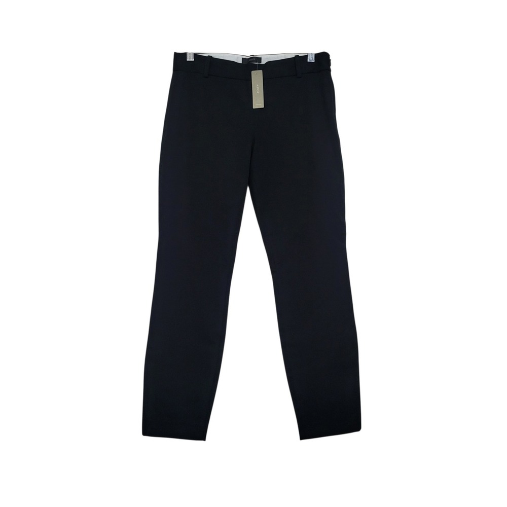 J. Crew Women's Minnie Pants S 4 NWT Black Career Stretch Slim Preppy Minimal - Picture 3 of 10